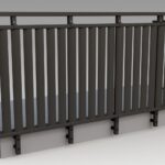 Parapetti in alluminio e vetro all b mix pale 80 hd