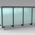 Parapetti in alluminio e vetro 1 all lux 60