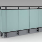 Parapetti in alluminio e vetro all b glass